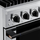 Hauslane HausPro Series 36-Inch Gas or Dual Fuel Range with 6 Burners and Convection Oven in Stainless Steel