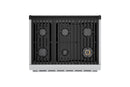 Hauslane HausPro Series 36-Inch Gas or Dual Fuel Range with 6 Burners and Convection Oven in Stainless Steel