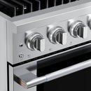 Hauslane HausPro Series 36-Inch Range with 6 Burners and Convection Oven in Stainless Steel