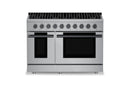 Hauslane HausPro Series 48-Inch Range with 8 Burners and Convection Oven in Stainless Steel