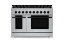Hauslane HausPro Series 48-Inch Range with 8 Burners and Convection Oven in Stainless Steel