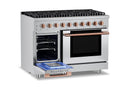 Hauslane HausPro Series 48-Inch Range with 8 Burners and Convection Oven in Stainless Steel