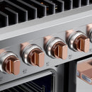 Hauslane HausPro Series 48-Inch Range with 8 Burners and Convection Oven in Stainless Steel