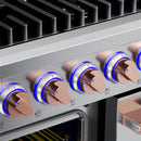 Hauslane HausPro Series 48-Inch Range with 8 Burners and Convection Oven in Stainless Steel