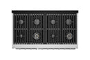 Hauslane HausPro Series 48-Inch Gas or Dual Fuel Range with 8 Burners and Convection Oven in Stainless Steel