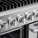 Hauslane HausPro Series 48-Inch Gas or Dual Fuel Range with 8 Burners and Convection Oven in Stainless Steel