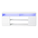 Parrot Uncle Modern 68-Inch TV Stand Media Console with LED Lights for Living Room