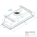 Victory Horizon 36-Inch 900 CFM Powerful Flush Ceiling Range Hood in Stainless Steel (HORIZON)