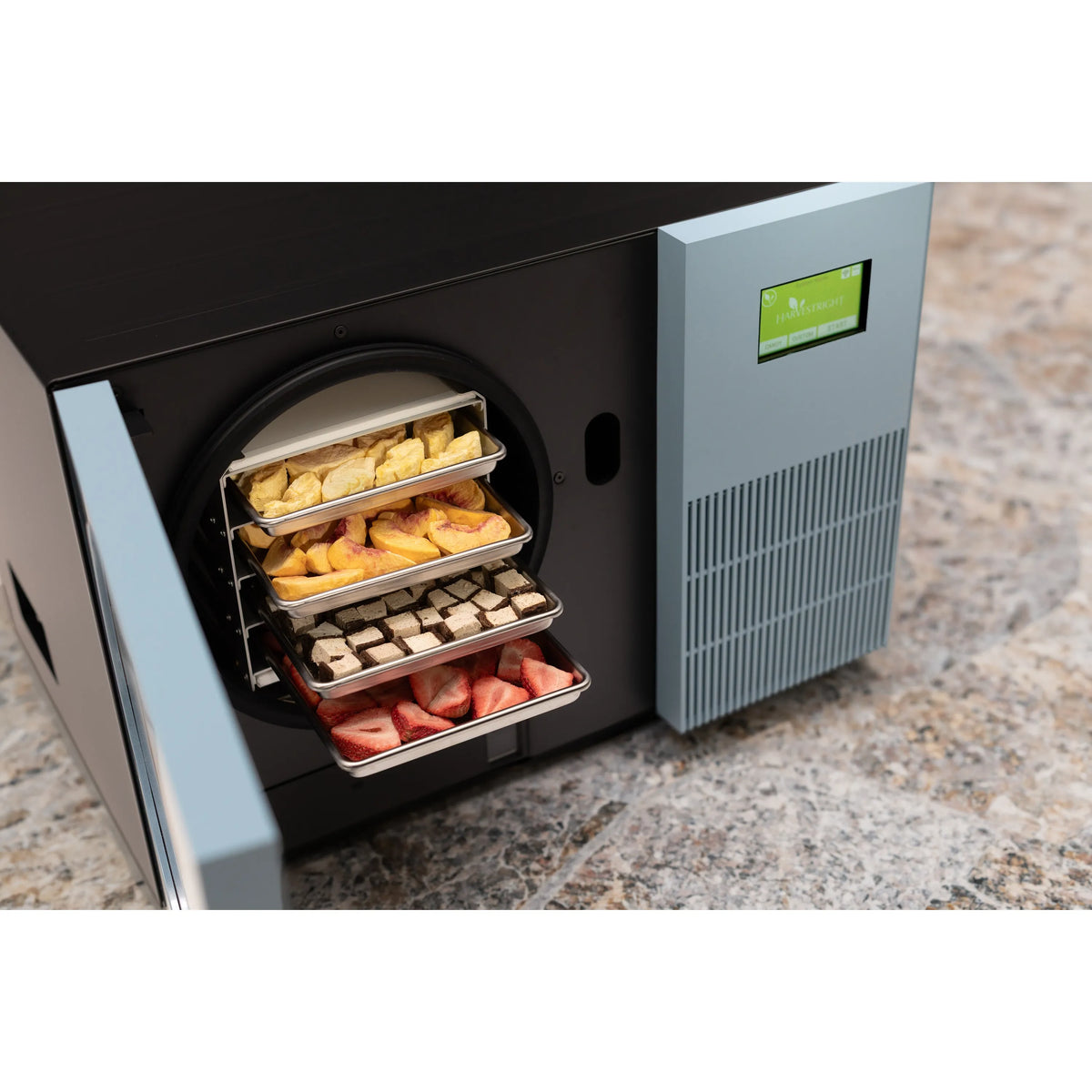Harvest Right Countertop Pro Freeze Dryer, 4 Tray & Mylar Starter Kit in Pale Blue (HRFDCAZ-PP)