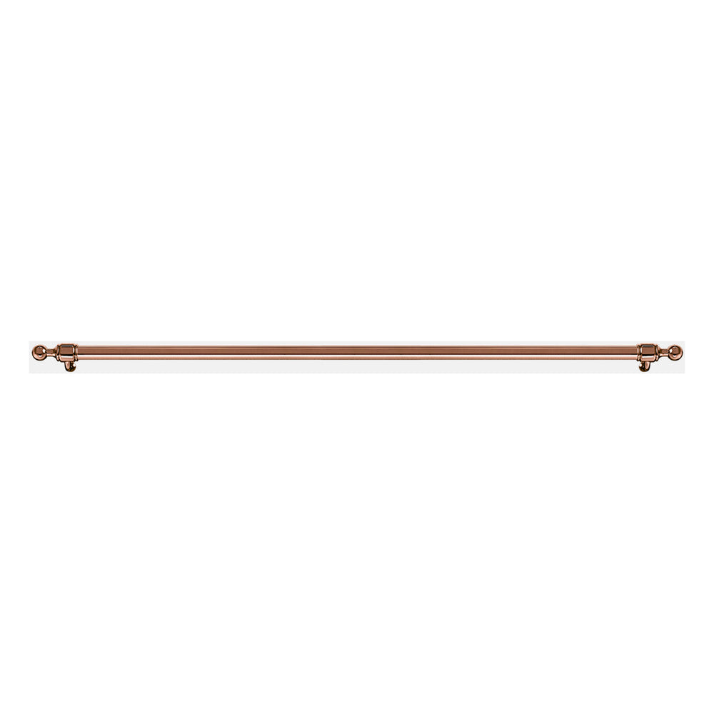 ILVE Nostalgie II 36-inch copper handrail with wall mounting brackets