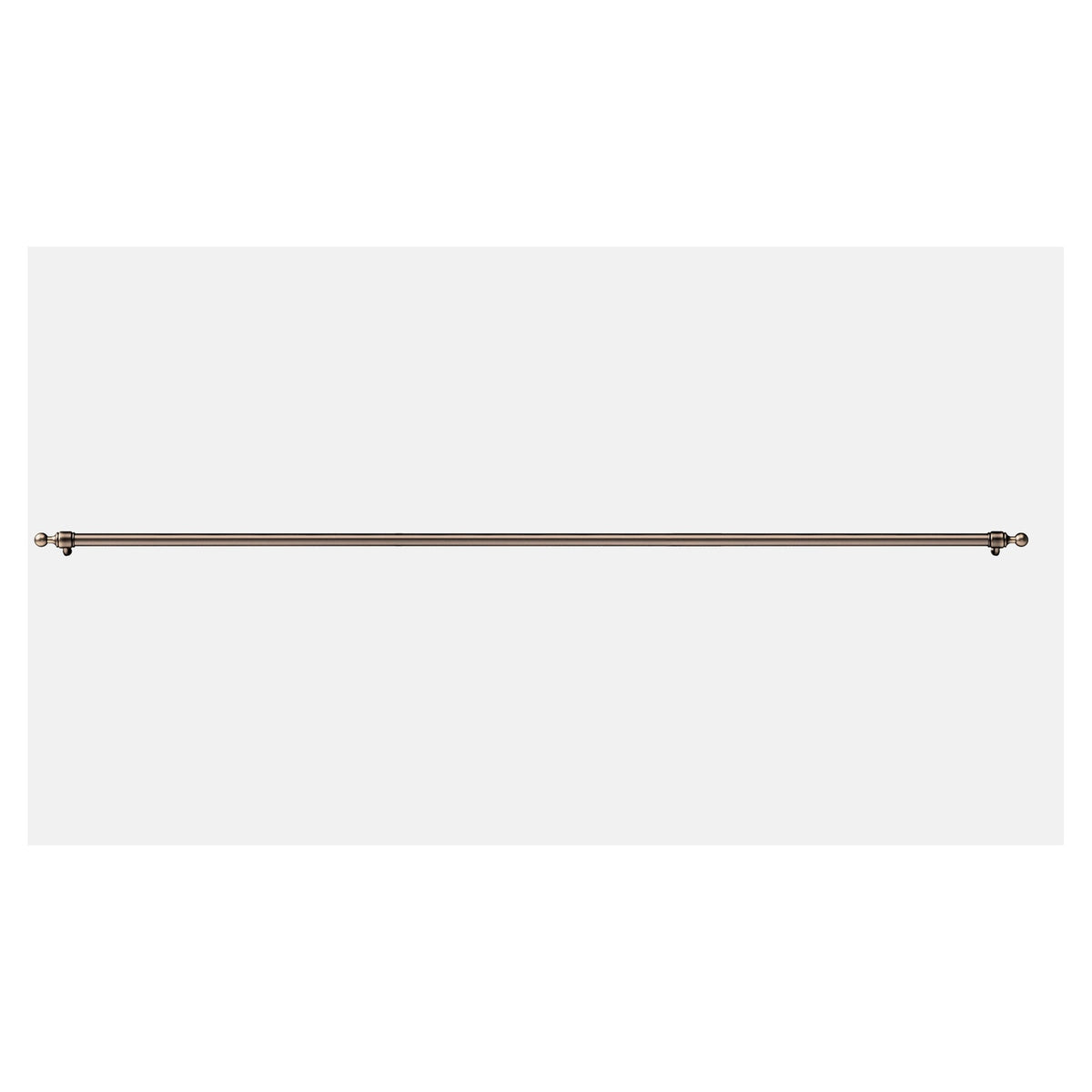 Bronze 60-inch handrail bar with end brackets and matching hardware