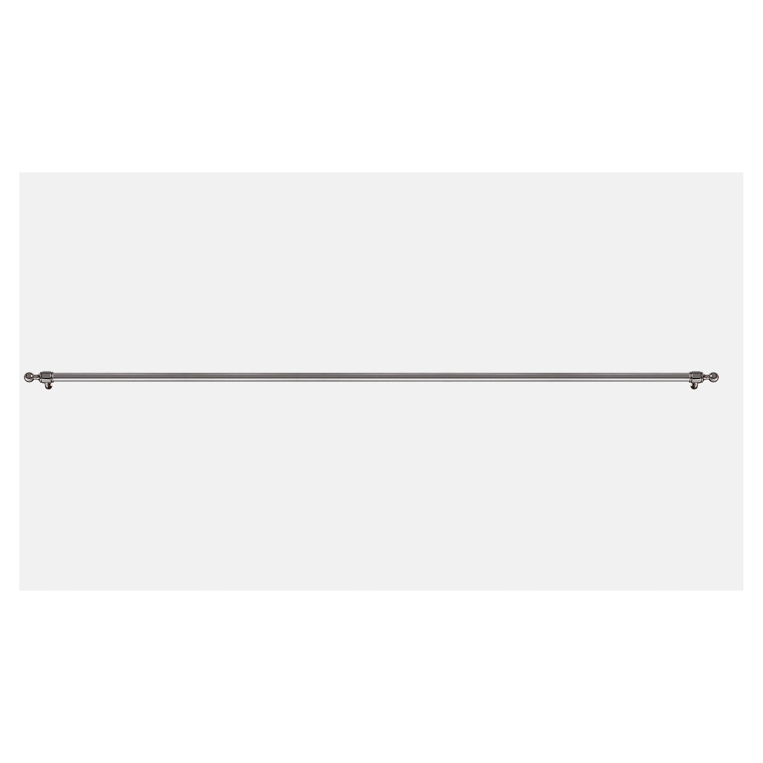 Chrome wall handrail bar with end brackets and mounting hardware