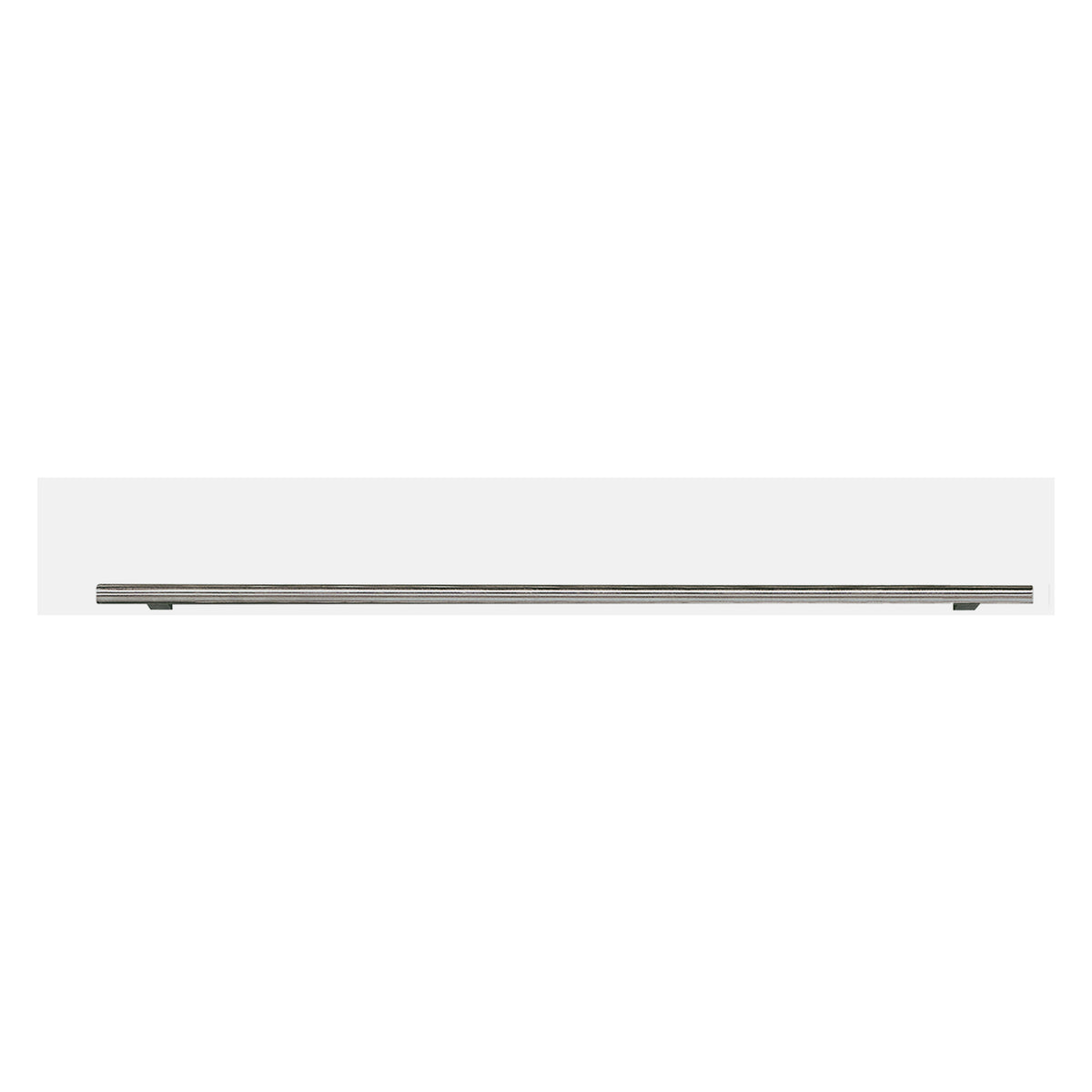 Stainless steel 40-inch handrail with end mounts and straight top rail