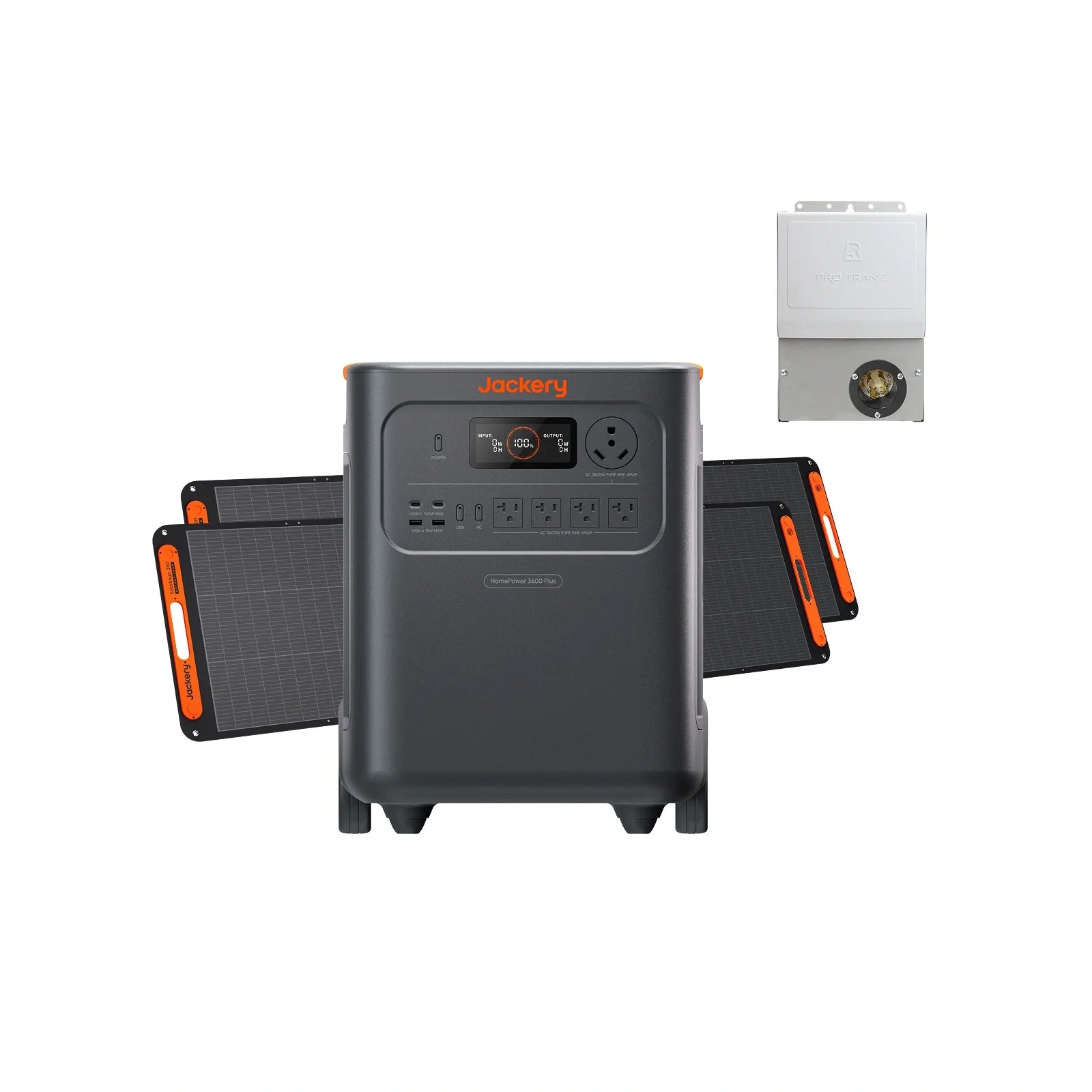 Jackery HomePower 3600 Plus Portable Power Station, 3600W AC Output, 3584Wh LFP Solar Generator, Expandable up to 43kWh