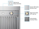 Victory Hurricane 60-Inch 2000 CFM Under Cabinet Range Hood in Stainless Steel (Hurricane-60)