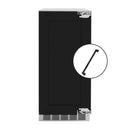 ZLINE Autograph Edition 15-Inch Touchstone Clear Cube Ice Maker with Drain Pump and Panel Ready Door with Matte Black Handle (ICCDPZ-15-MB)