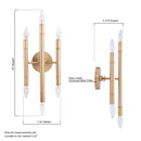 Parrot Uncle Ignis Mid-Century Modern Gold 6-Light Wall Sconce (IG803G)