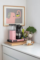 Moccamaster KBGV Select Glass Carafe 10-Cup Coffee Maker in Pink with Volume Selector Switch, Automatic Drip-Stop & Auto-off 100 minutes, 40 Ounce, 1.25L (53939)