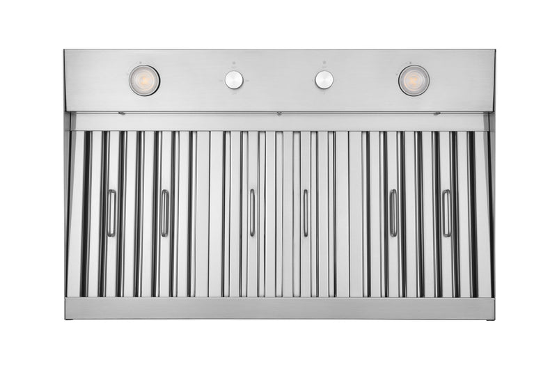 Hauslane Convertible Insert Built-in Range Hood in Stainless Steel, 17.87-Inch Deep (IN-R230)