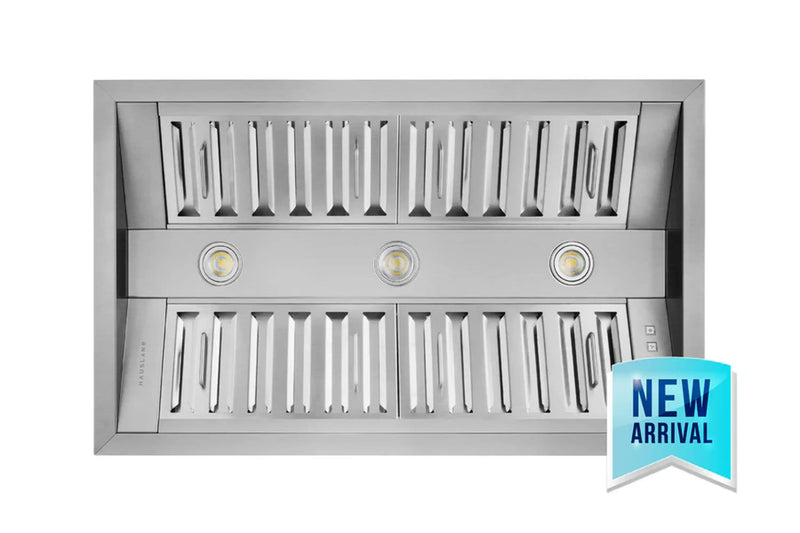 Hauslane 40-Inch 500 CFM Convertible Built-In Insert Range Hood in Stainless Steel, 21-Inch Deep (IN-R300SS-40)