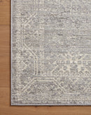 Loloi Indra Contemporary in Silver and Ivory 2' 6" x 8' Runner Rug (INA-02)