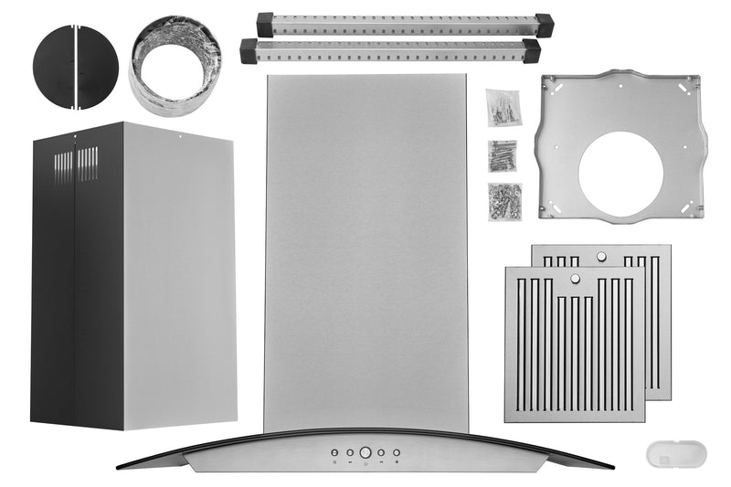 Hauslane 600 Convertible Island Range Hood in Stainless Steel (IS-200SS)