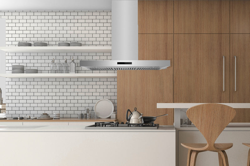 Hauslane 600 CFM Island T-Shaped Range Hood in Stainless Steel (IS-700SS)