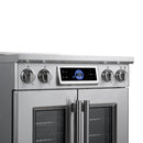 Forno Maximus 30-Inch Induction Range with 4.32 Cu. Ft. Convection Oven, French Door, 4 Cooking Zones,  Air Sous Vide, Air Fry Basket in Stainless Steel (FFSIN0932-30)