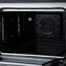Forno Torino 30-Inch Induction Range with 4.32 Cu. Ft. True Convection Oven, 8800W Cooktop,  Air Fry, Air Sous Vide, Smudge Resistant in Black with Antique Brass Trim (FFSIN0936-30BLK)