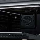 Forno Torino 36-Inch Induction Range with 5.36 Cu. Ft. True Convection Oven, 10900W Cooktop, Air Fry, Air Sous Vide, Smudge Resistant in Black with Antique Brass Trim (FFSIN0936-36BLK)