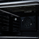 FORNO Torino 30-Inch 4.32 Cu. Ft. French Door Induction Range with True Convection, Air Fry and Sous Vide in Black 240V (FFSIN0950-30BLK)