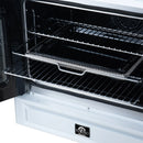 FORNO Torino 30-Inch 4.32 Cu. Ft. French Door Induction Range with True Convection, Air Fry and Sous Vide in White, 240V (FFSIN0950-30WHT)