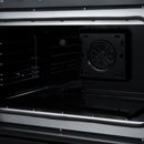 FORNO Torino 36-Inch 5.36 Cu. Ft. French Door Induction Range with True Convection, Air Fry and Sous Vide in Black 240V (FFSIN0950-36BLK)