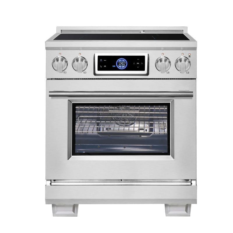 Forno Maximus 30-Inch Induction Range with Air Fryer in Stainless Steel (FFSIN0968-30)