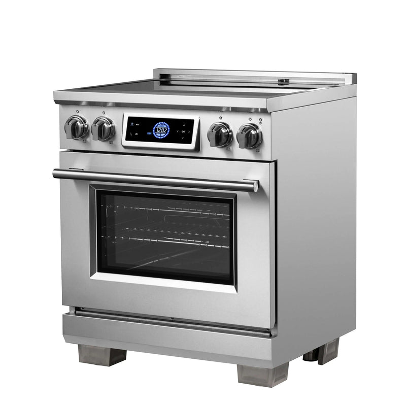 Forno Maximus 30-Inch Induction Range with Air Fryer in Stainless Steel (FFSIN0968-30)