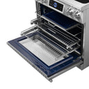 Forno Maximus 36-Inch Induction Range with Air Fryer in Stainless Steel (FFSIN0968-36)