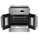 Forno Torino 30-Inch French Door Induction Range with True Convection and Air Fry in Stainless Steel (FFSIN0950-30)