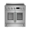 Forno Torino 30-Inch 4.32 Cu. Ft. French Door Induction Range with 4 Elements and True Convection and Air Fry in Stainless Steel (FFSIN0950-30)