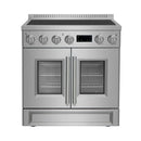 Forno Torino 30-Inch French Door Induction Range with True Convection and Air Fry in Stainless Steel (FFSIN0950-30)