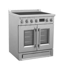 Forno Torino 30-Inch French Door Induction Range with True Convection and Air Fry in Stainless Steel (FFSIN0950-30)