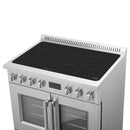 Forno Torino 36-Inch French Door Induction Range with True Convection and Air Fry in Stainless Steel (FFSIN0950-36)