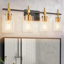 Parrot Uncle Jasper Modern Clear 4-Light Bathroom Vanity Light