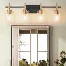 Parrot Uncle Jasper Modern Clear 4-Light Bathroom Vanity Light