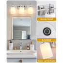 Parrot Uncle Jasper Modern Frosted Glass 3-Light Bathroom Vanity Light