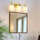Parrot Uncle Jasper Modern Frosted Glass 3-Light Bathroom Vanity Light