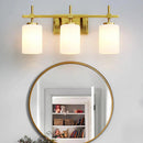 Parrot Uncle Jasper Modern Frosted Glass 3-Light Bathroom Vanity Light