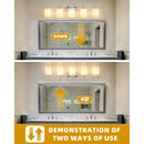 Parrot Uncle Jasper Modern Frosted Glass 5-Light Bathroom Linear Vanity Light
