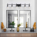 Parrot Uncle Jasper Modern Clear Glass 6-Light Bathroom Vanity Light