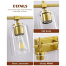 Parrot Uncle Jasper Modern Clear Glass 6-Light Bathroom Vanity Light