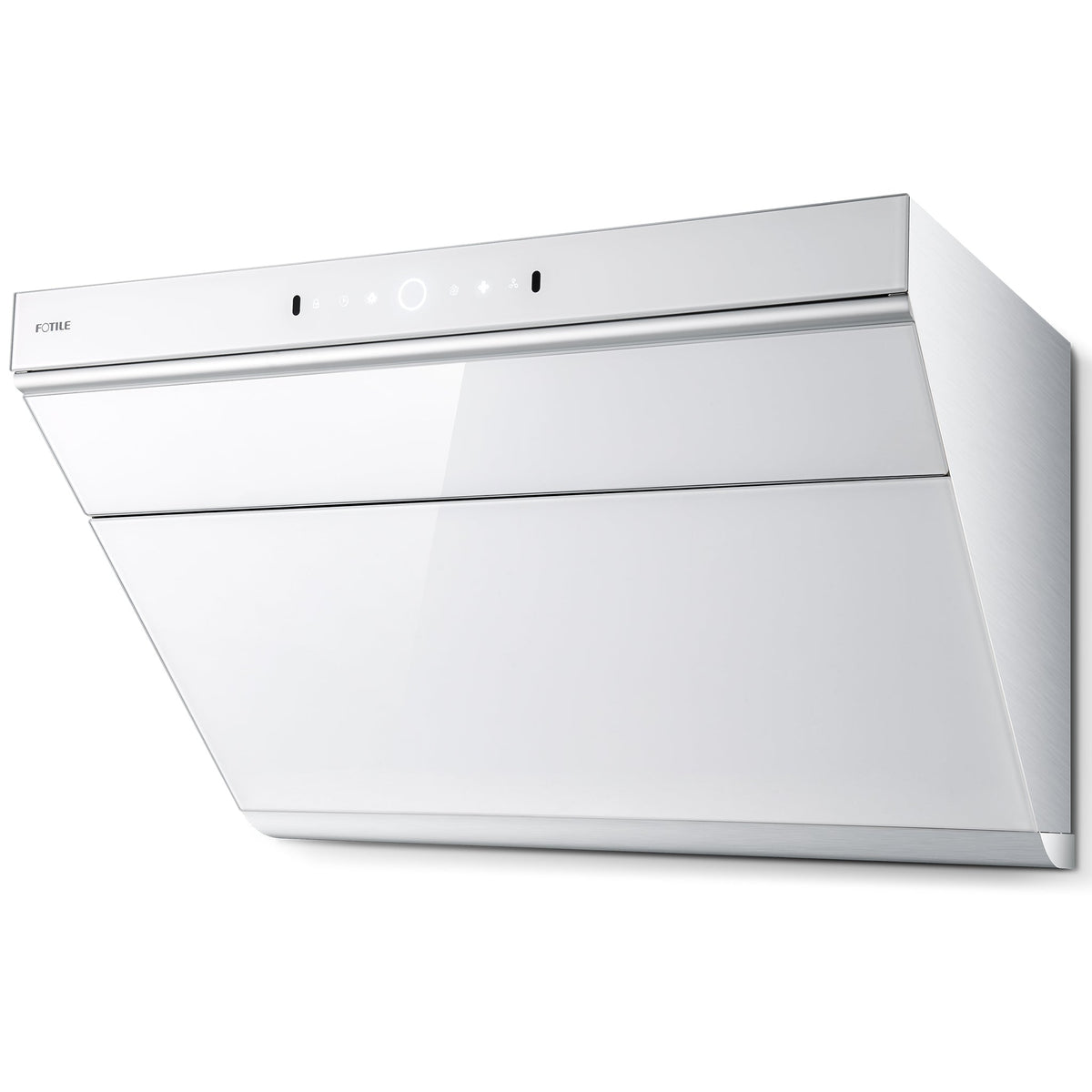 Fotile 30-Inch Prestige Inclined Vent Under-Cabinet / Wall-Mount Range Hood with Dual DC Motors, 1000 Max EQUIV. CFM, Motion Activation and 38dB Quiet Operation in White (JQG7505-W)